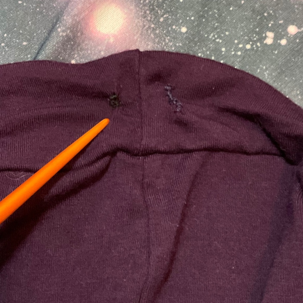 Umba festival deep plum stretch shorts with partial skirt - Picture 8 of 14